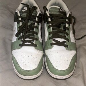 Nike Dunk Size 13 Used - Olive and White Low-Top Sneakers